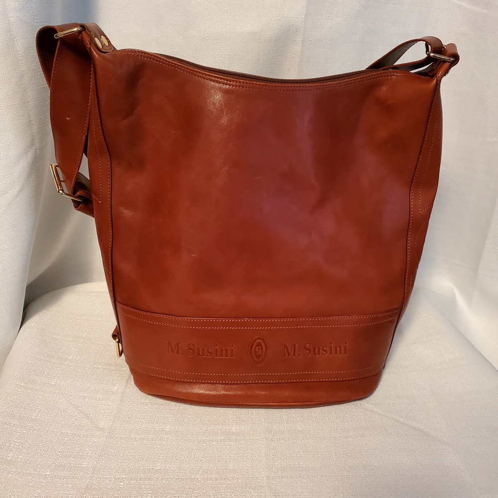 Women's Tan Leather Shoulder Bag